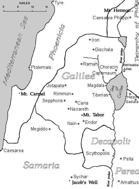 Map of Galilee